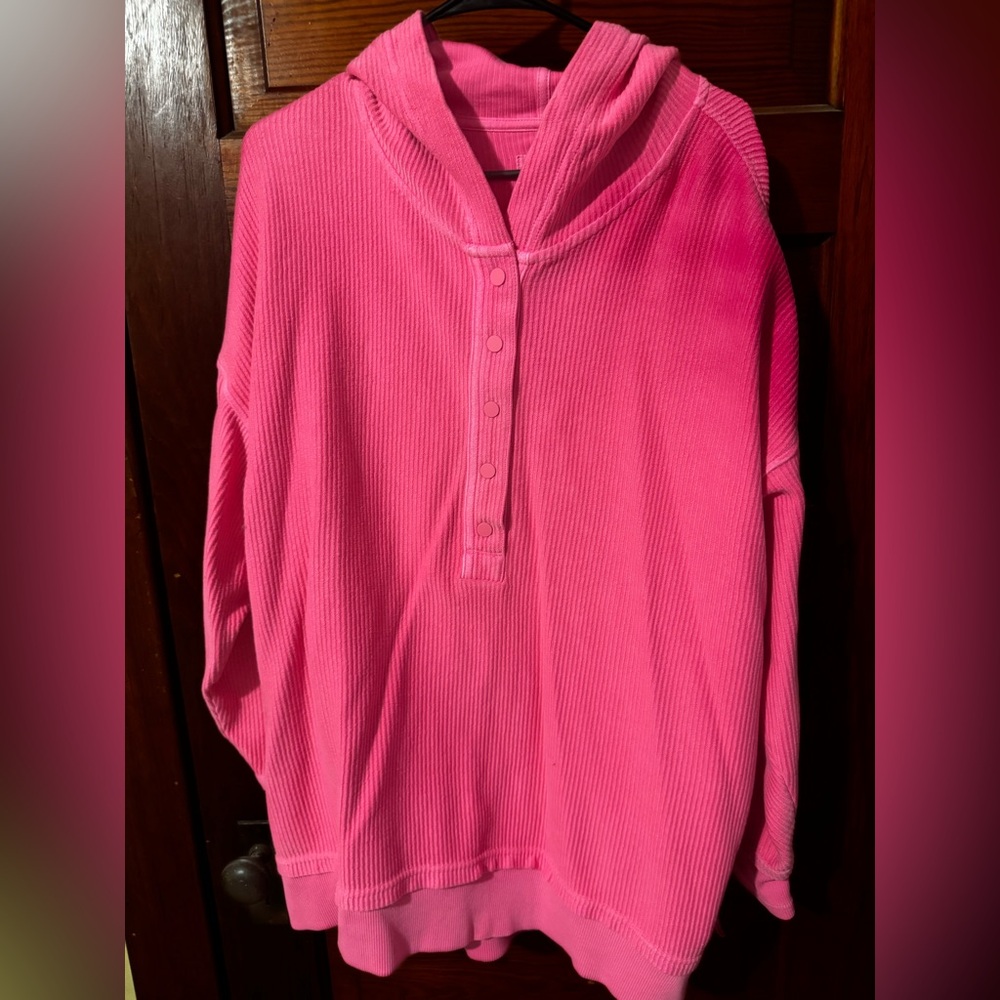 Aerie Hot Pink Ribbed Top